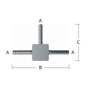 1/2" x 1/2" x 1/2" Tee