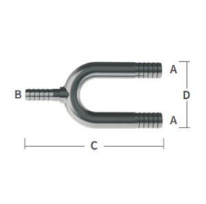 1/4" x 1/4" x 1/4" Y Piece